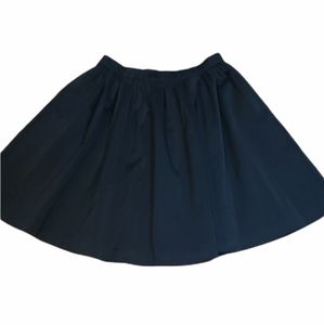 Kate Spade Black Satin Skirt,  full miniskirt